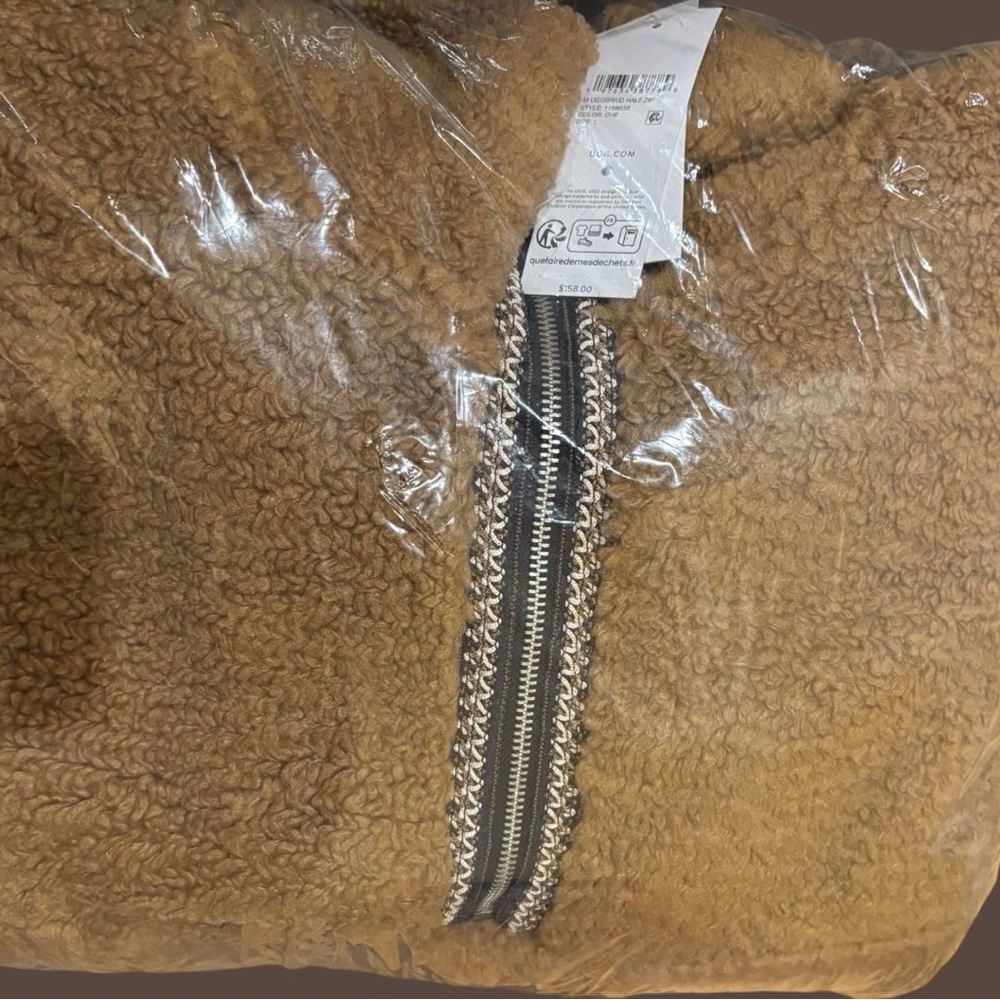 UGGbraid Half Zip-Chesnut NWT - image 2